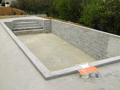 Création piscine béton à Bulligny